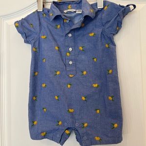 Janie and Jack Lemon Romper.